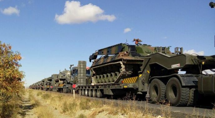 Askeri araçlar sınıra kaydırılıyor!