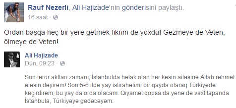 'Türkiye'den vazgeçmeyeceğiz'