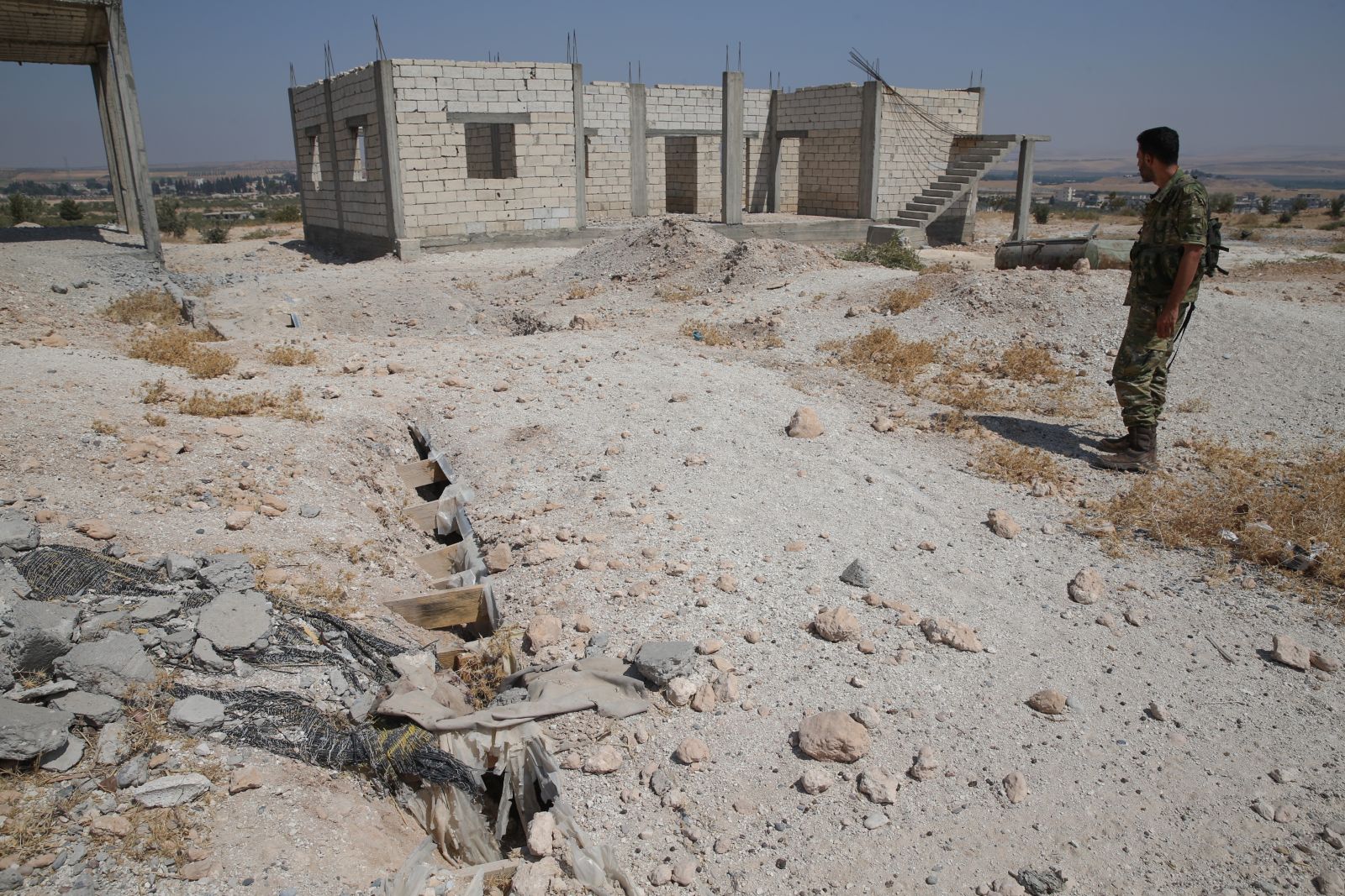 DAEŞ'in Cerablus'tan kaçarken kullandığı tüneller