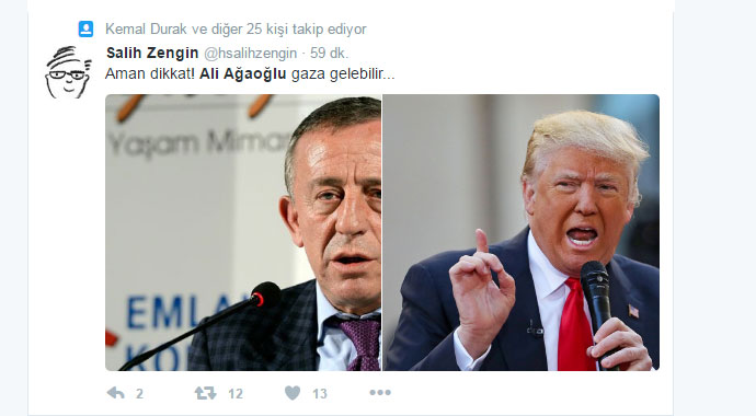 ABD'nin yeni başkanı Trump oldu, sosyal medya Ali Ağaoğlu'yla çalkalandı