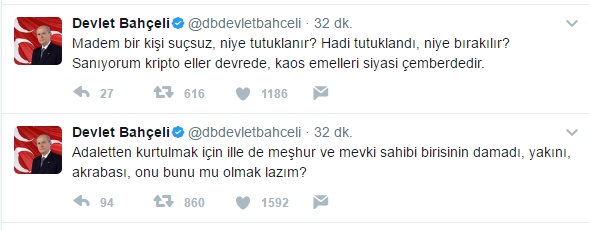 Bahçeli: İlle mevki sahibinin damadı mı olmak gerekiyor