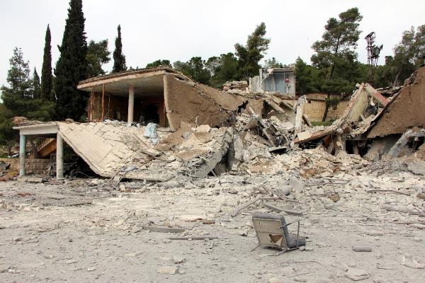 Afrin'de PYD/PKK'nın eğitim kampı yerle bir edildi