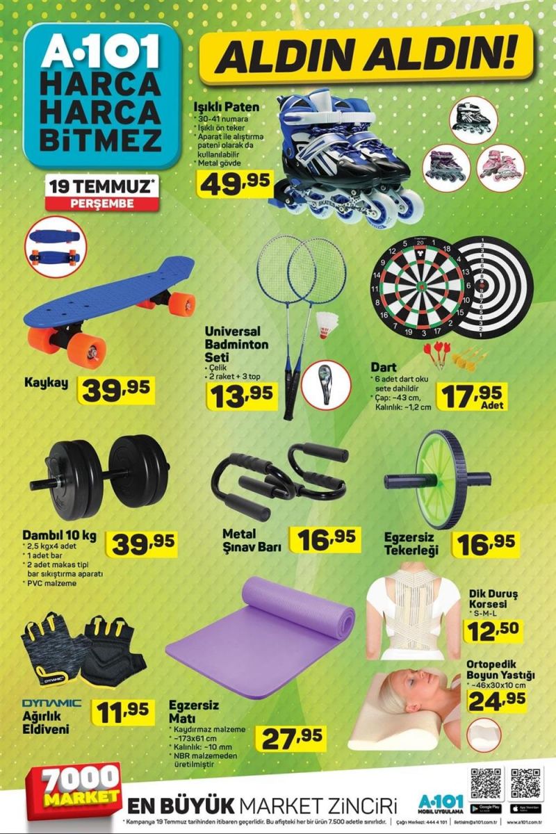 A101 Aktüel Temmuz İndirim Listesi Kataloğu | Temmuz A101 Aktüel İndirimli ürünler hangileri?