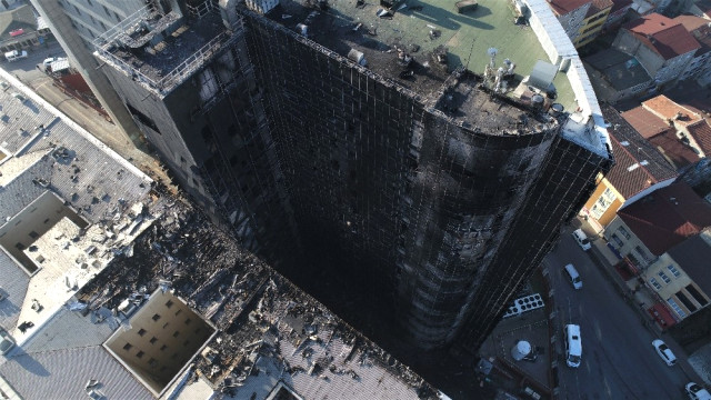 Taksim İlk Yardım Hastanesi havadan görüntülendi