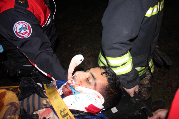 Uyuşturucu bağımlısı 4 saatlik çabanın ardından Meriç’ten çıkarıldı