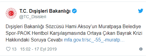 Dışişleri Bakanlığı'ndan Yunanistan'a sert tepki