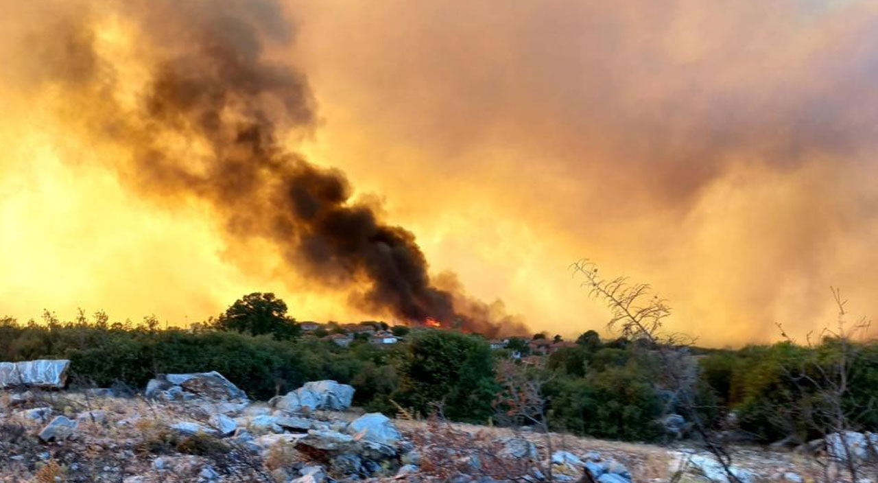 Manisa’da orman yangını büyüdü: Evler tahliye ediliyor