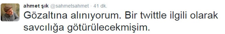 Ahmet Şık gözaltında