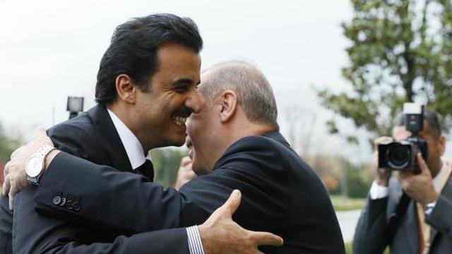 Cumhurbaşkanı Erdoğan, Katar Emiri ile bir araya geldi
