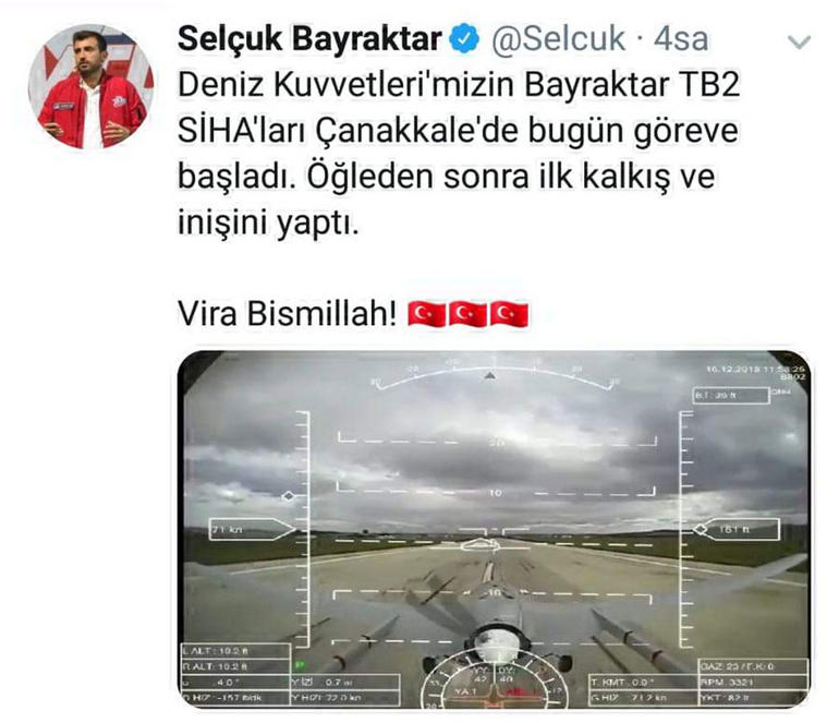 Çanakkalede konuşlu SİHA'lar ilk uçuşu yaptı