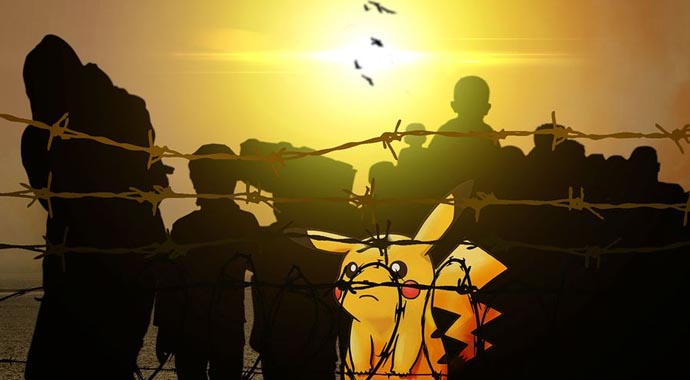 Suriyeli sığınmacıdan savaşa karşı 'Pokemon' uyarlaması