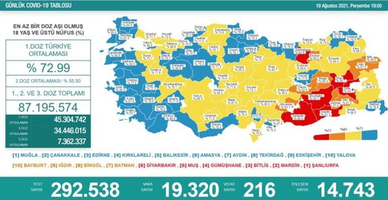 19 Ağustos 2021 koronavirüs vaka tablosu 19 Ağustos 2021 koronavirüs vaka tablosu