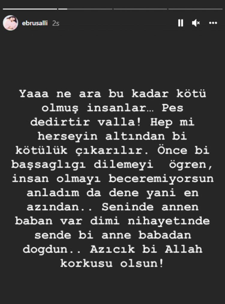 Ebru Şallı sosyal medyada kendisine yönelik eleştirilere sitem etti Ebru Şallı sosyal medyada kendisine yönelik eleştirilere sitem etti