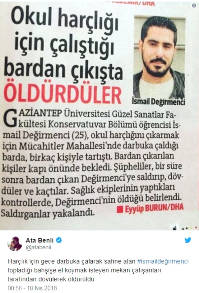 Ünlülerden 'İsmail Değirmenci' tepkisi