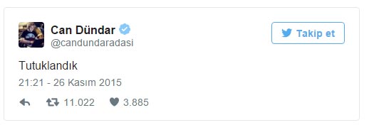 Can Dündar ve Erdem Gül tutuklandı