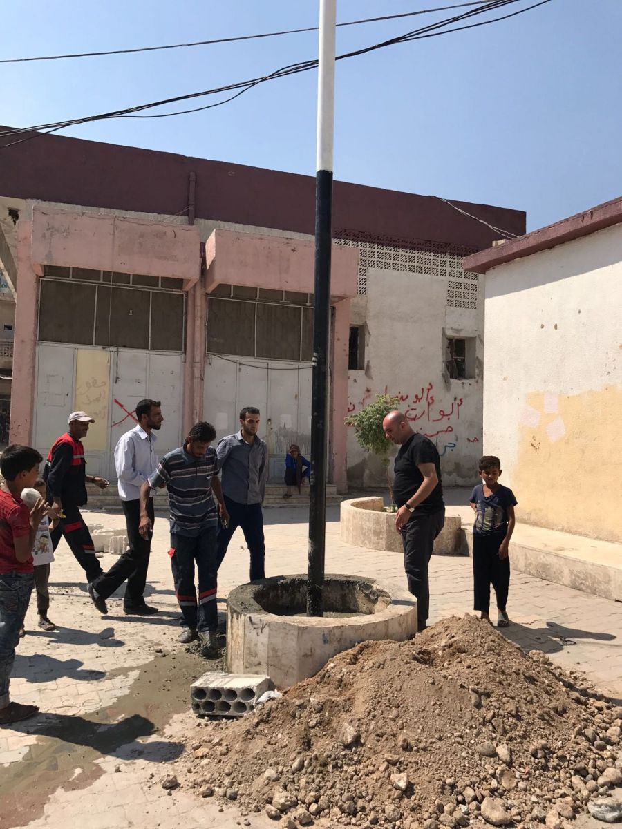Halk, yardım eli uzatan Türkiye'ye duacı! Cerablus kendine geliyor
