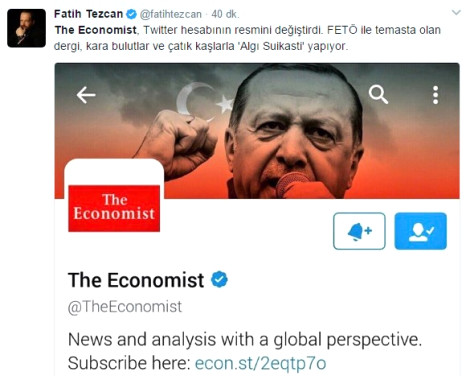 Economist, Erdoğan'ı kötülemek isterken dünyaya rezil oldu
