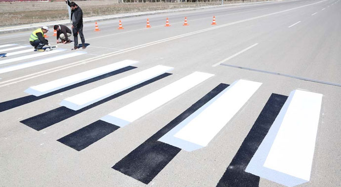 Yaya geçitlerinde üç boyut