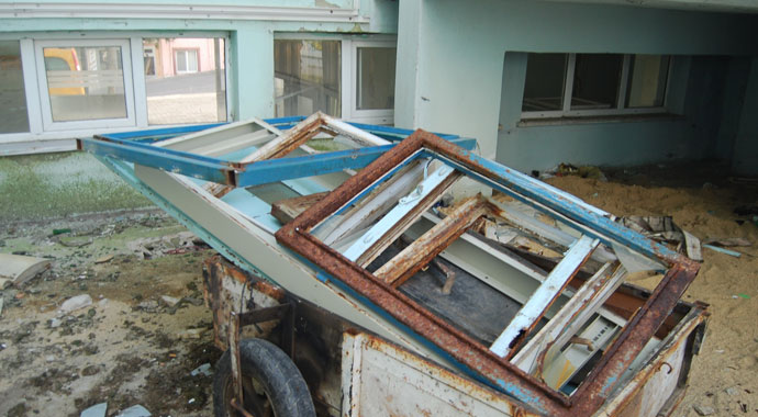 Tekirdağ'da demir hırsızına polis engeli