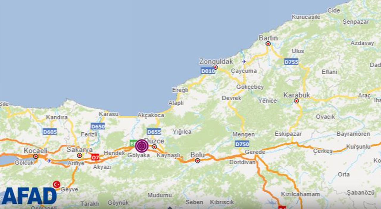 Son dakika deprem | Düzce'de korkutan deprem | Son depremler