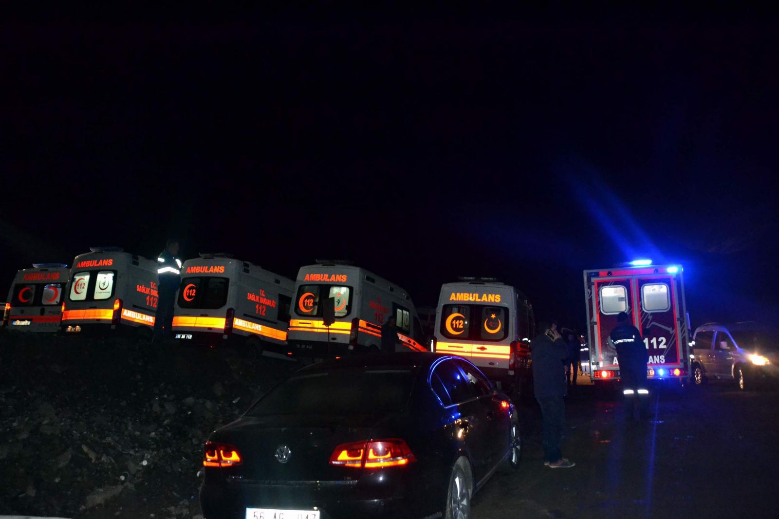 Siirt'in Şirvan ilçesindeki bakır madeni sahasında heyelan