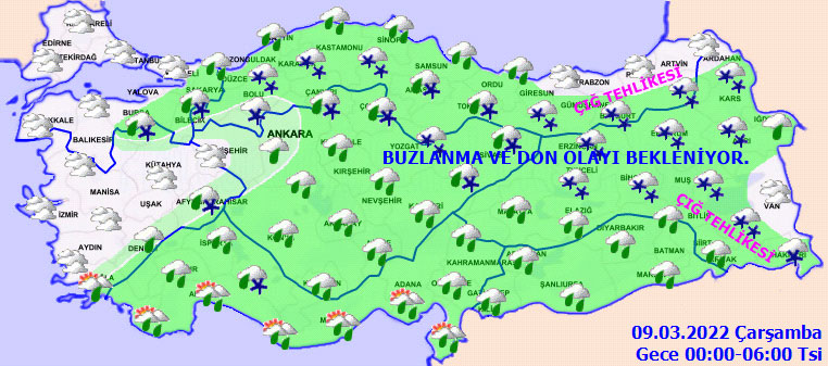 Meteoroloji uyardı: Sıcaklıklar düşüyor, kar kapıda (8 Mart 2022 hava durumu)