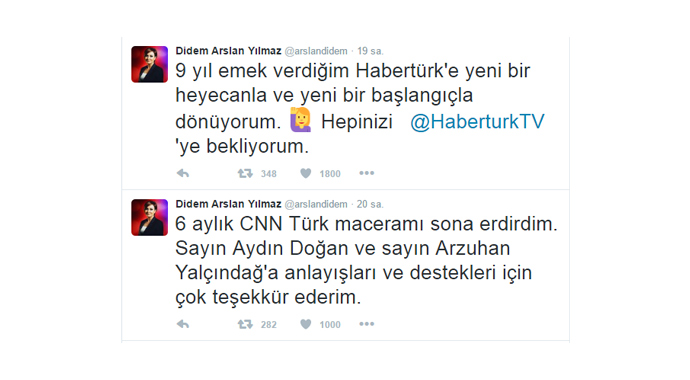 Didem Arslan Yılmaz: Habertürk’e dönüyorum