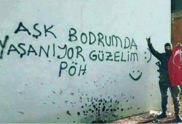 Eskişehir tribünlerinden PKK'ya Bodrum göndermesi