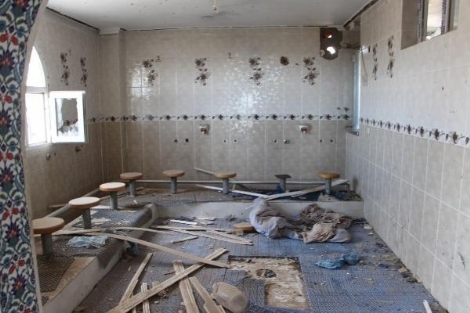 Nusaybin'de tel örgü geri çekildi, çatışma izleri ortaya çıktı