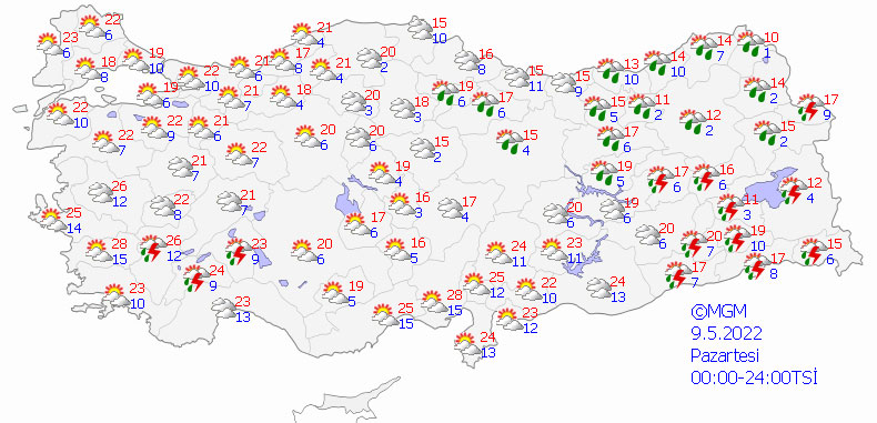 Güneşe aldanmayın! Meteoroloji uyardı, sağanak etkili olacak (8 Mayıs 2022 hava durumu) Güneşe aldanmayın! Meteoroloji uyardı, sağanak etkili olacak (8 Mayıs 2022 hava durumu)