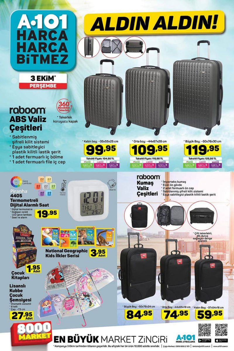 A101 Kataloğu Bu Hafta 3-10 Ekim | A101 3 Ekim Perşembe 2019 Kataloğu | A101 indirimleri 3 Ekim ALDIN ALDIN!