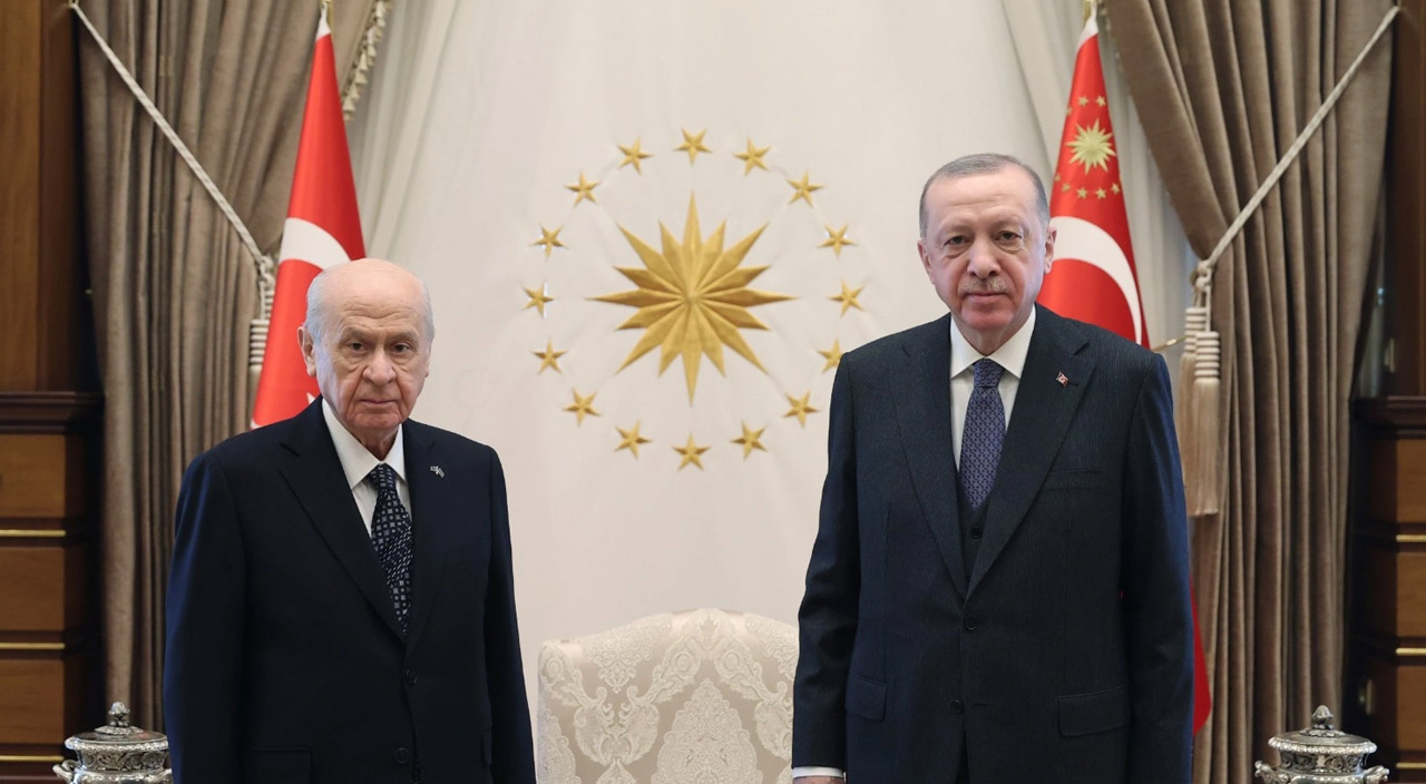 Cumhurbaşkanı Erdoğan Bahçeli ile görüştü