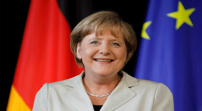 Almanya Başbakanı Merkel Kırgızistan'da