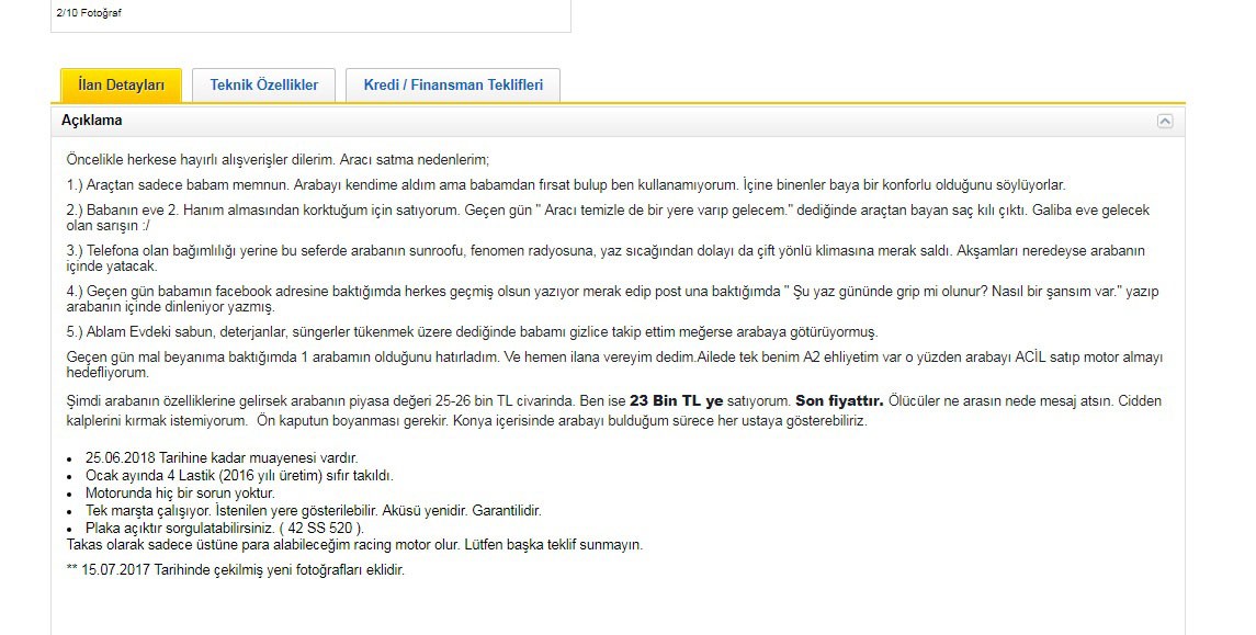 Babasına kızıp verdiği ilan görenleri şaşırtıyor