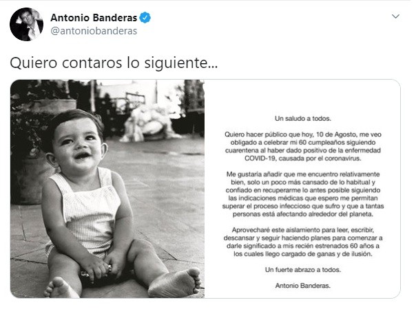 Antonio Banderas koronavirüse yakalandı Antonio Banderas koronavirüse yakalandı