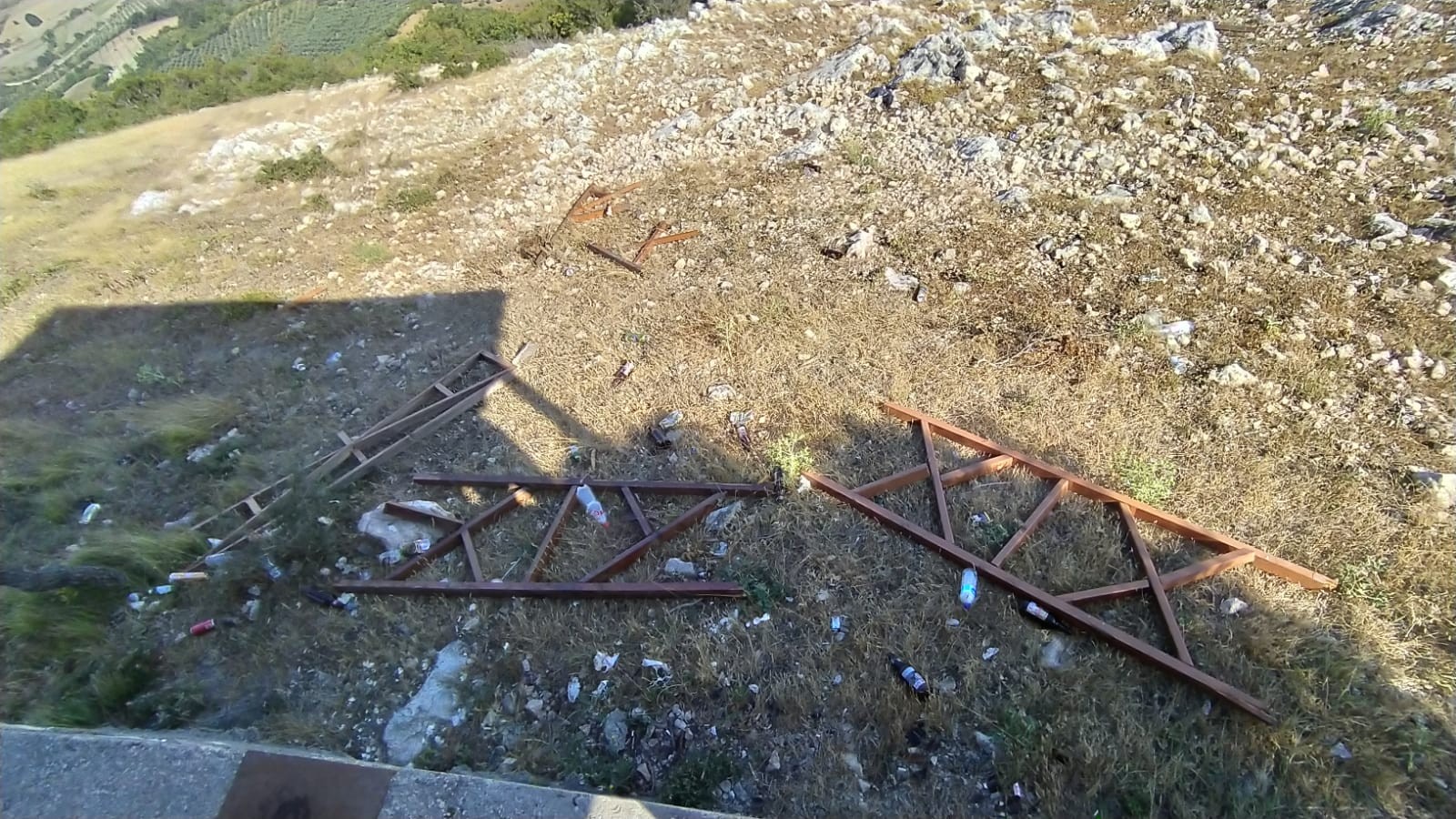 Hainler yüzlerce metre yükseklikte bile vandallıkta sınır tanımıyor