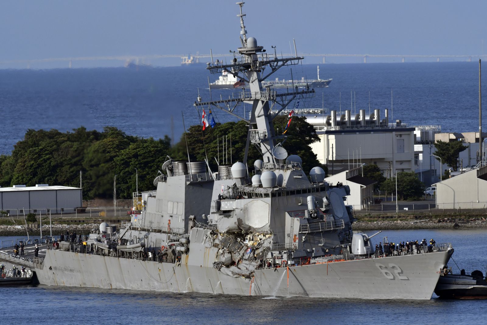 ABD savaş gemisinde korkunç manzara