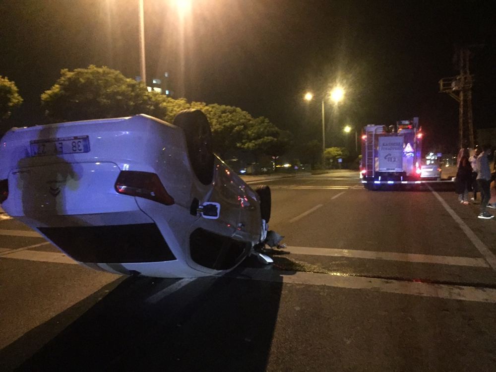 Arkadaşının öldüğü kazayı görünce gözyaşlarına hakim olamadı