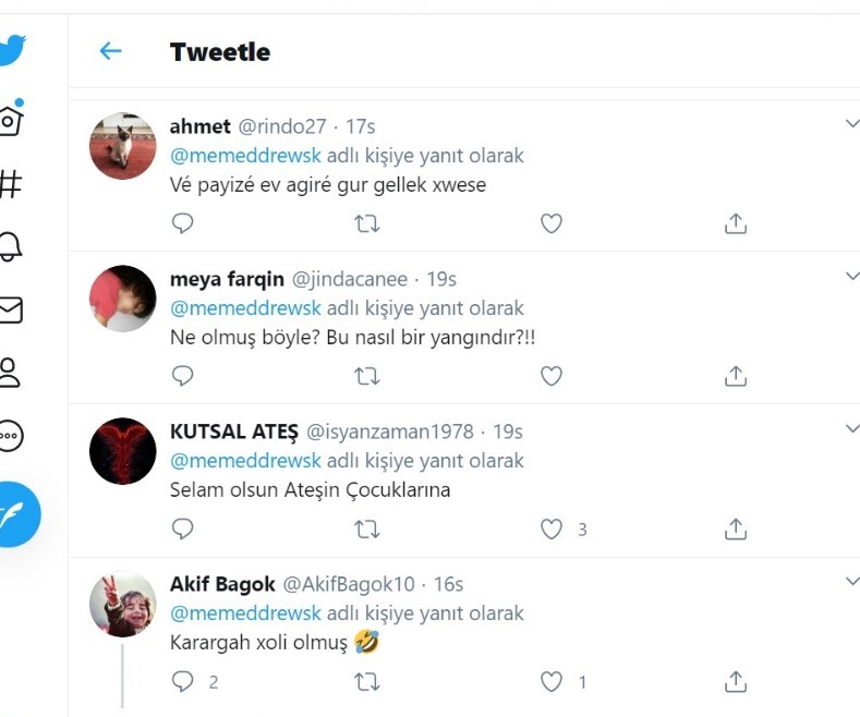 Hatay yanarken PKK'lılar reklam peşine düştü