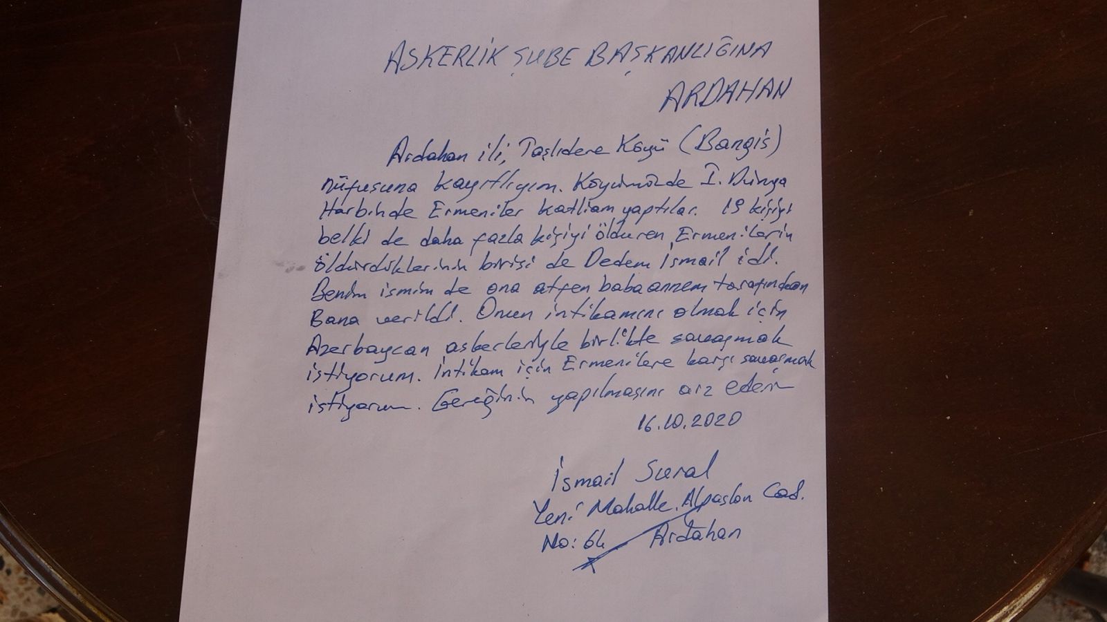 81 yaşında Ermenilere karşı savaşarak dedesinin intikamını almak istiyor 81 yaşında Ermenilere karşı savaşarak dedesinin intikamını almak istiyor
