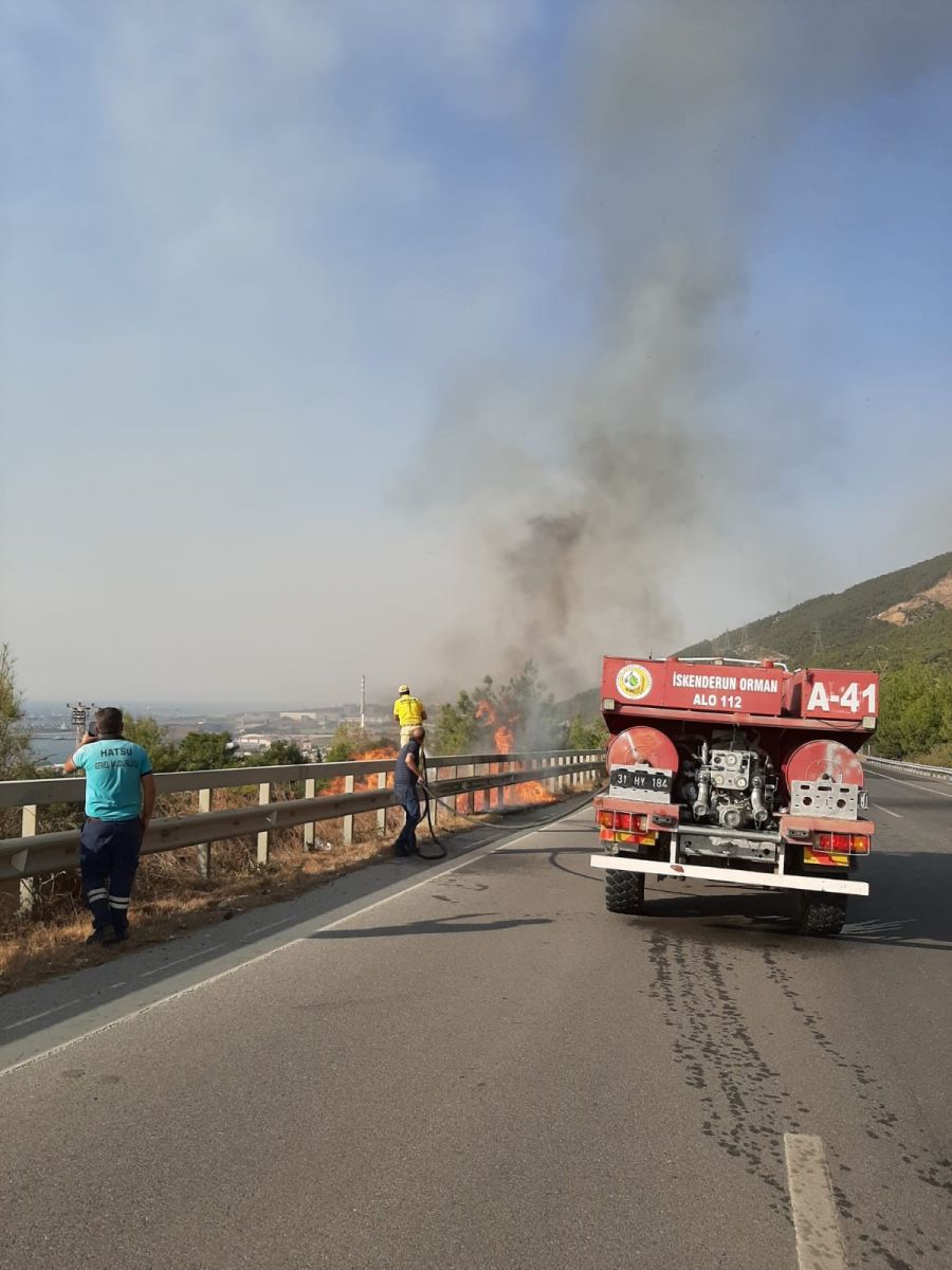 Hatay'daki orman yangını yerleşim yerlerine sıçradı