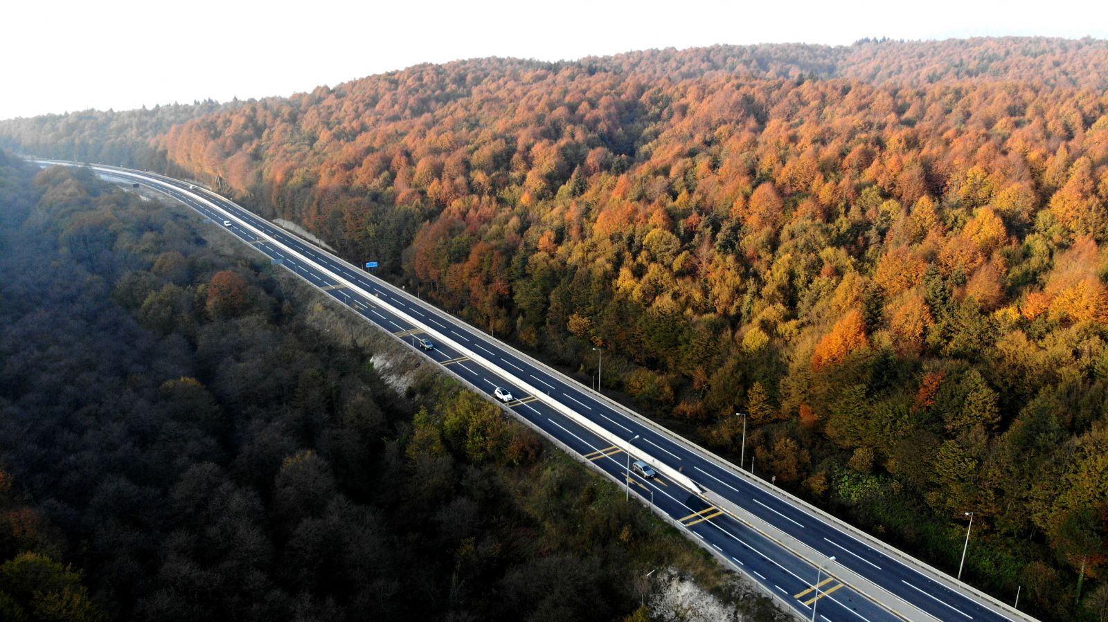 İstanbul’un Anadolu’ya açılan kapısı Bolu Dağı’nda sonbahar güzelliği