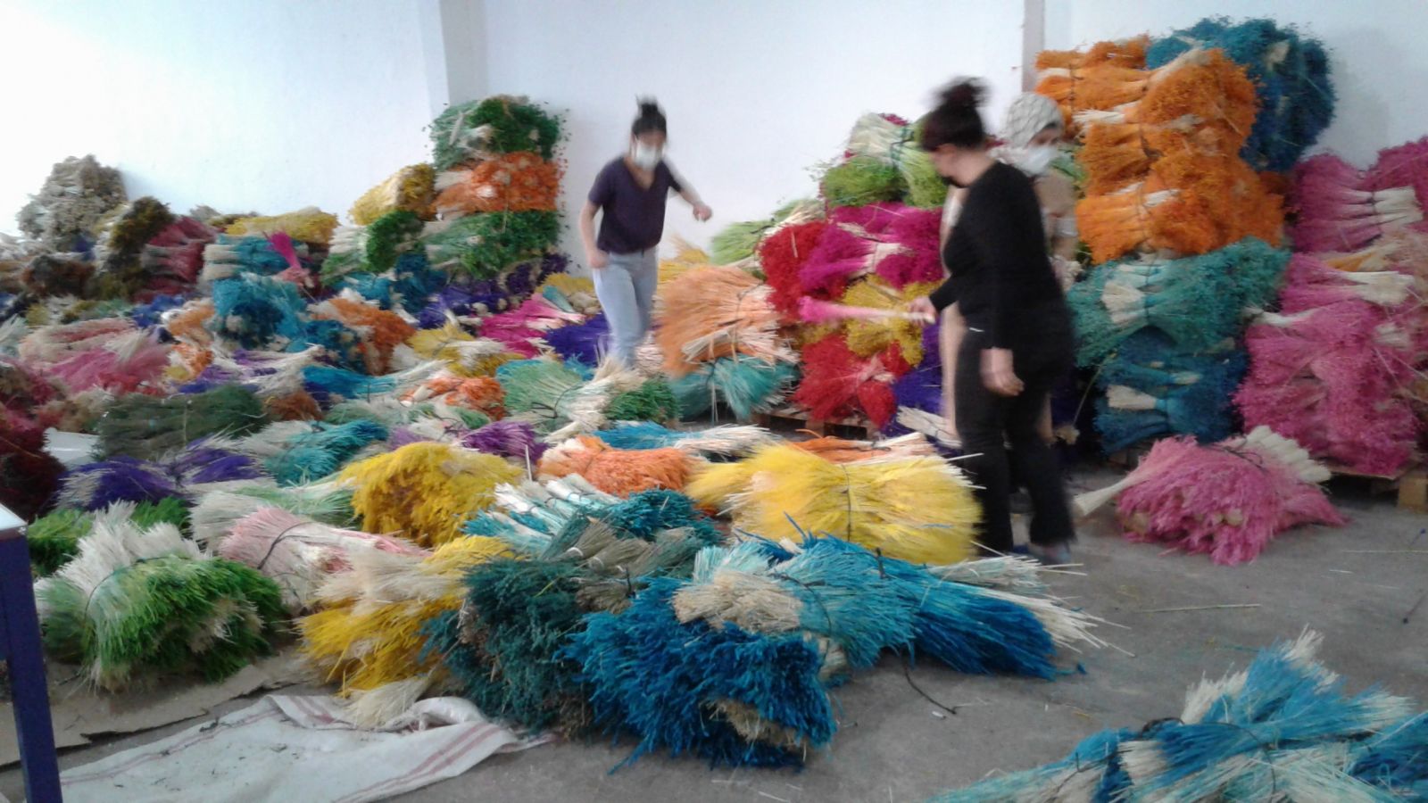 Toroslarda ayaklar altında ezilen otları boyayıp 10 ülkeye ihraç ediyor