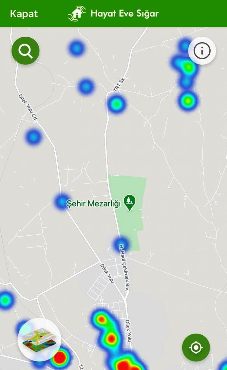 Malatya'da korkutan görüntü! Harita kırmızıya büründü