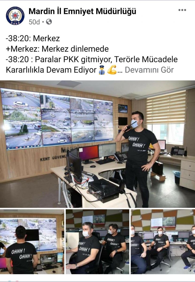 Mardin İl Emniyet Müdürlüğünden 'ohh ohh' göndermesi