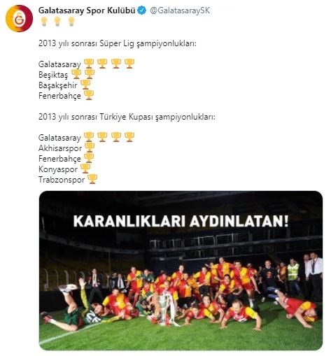 Fenerbahçe ve Galatasaray'dan dikkat çeken paylaşımlar!
