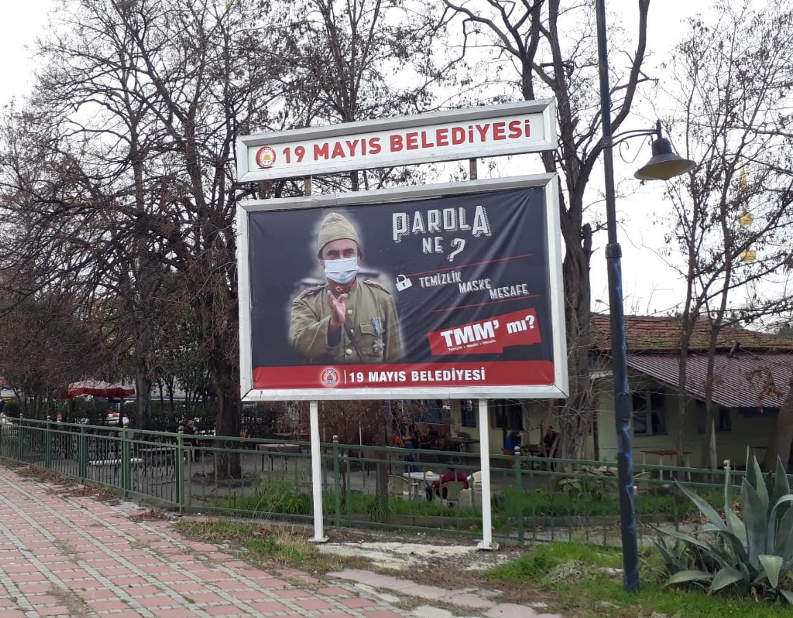 Belediyeden Yeşilçam replikleriyle Covid-19 mesajı
