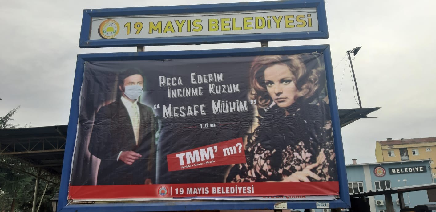 Belediyeden Yeşilçam replikleriyle Covid-19 mesajı