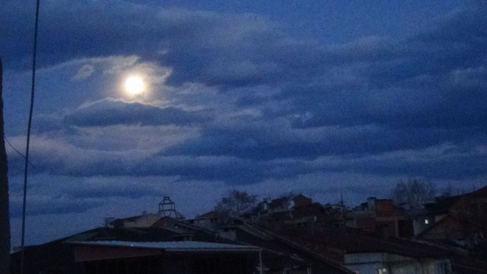 İnegöl'de gökyüzünde mest eden görüntü