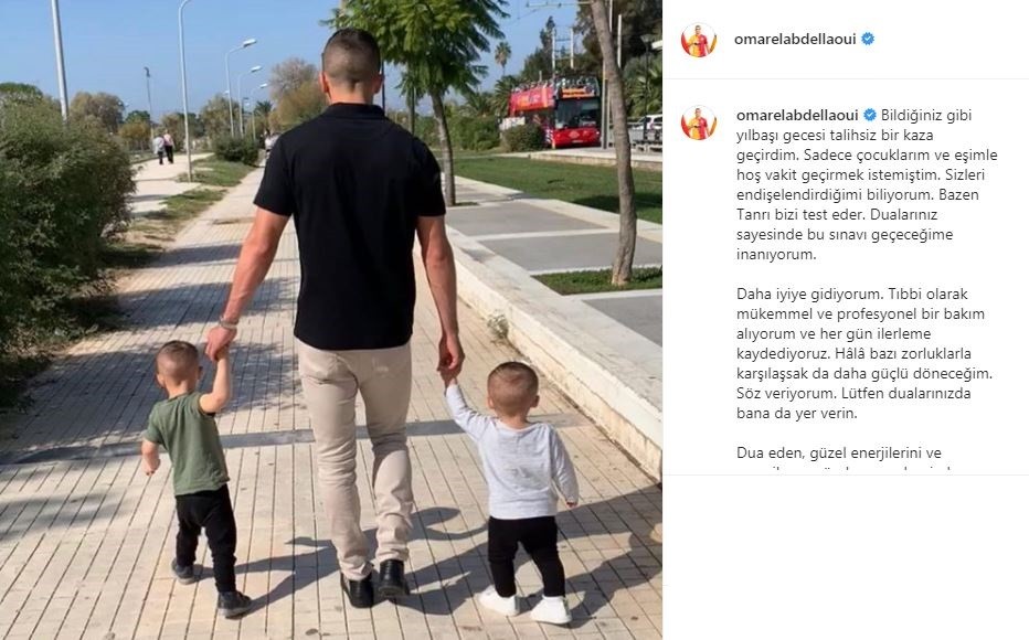 Galatasaraylı futbolcu Omar Elabdellaoui'den iyi haber